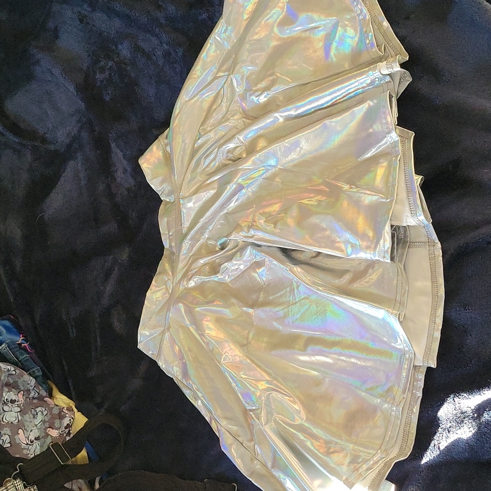 holographic circli skirt